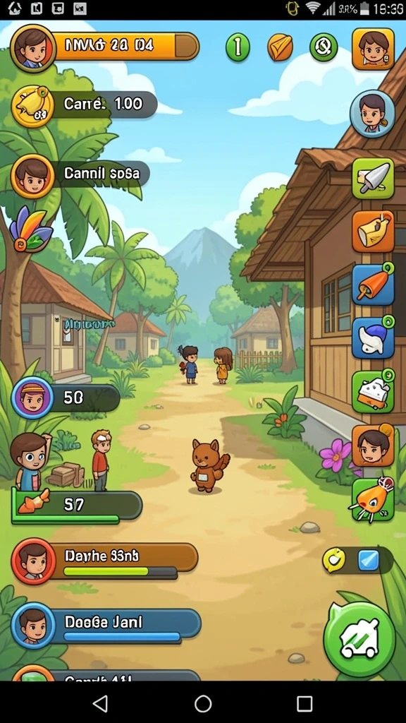 Bersosialisasi dengan pemain lain melalui mode multiplayer.