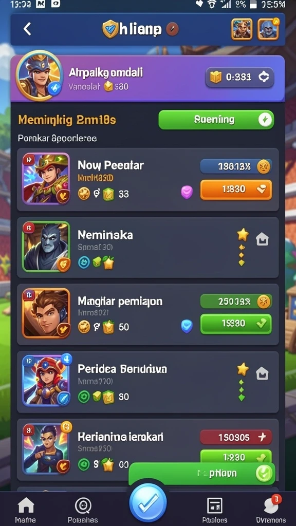 Penghargaan dan bonus menarik untuk setiap level.