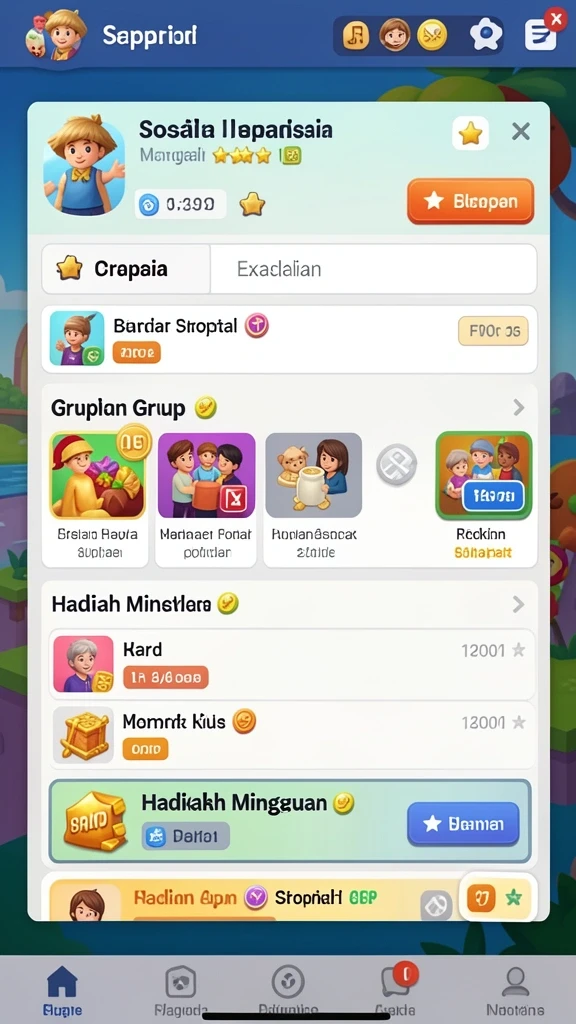 Gambar karakter baru yang tersedia untuk dimainkan.