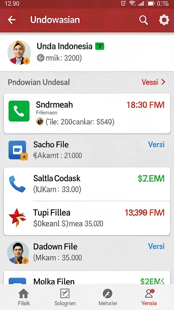 Screenshot karakter kustomisasi dengan berbagai senjata.