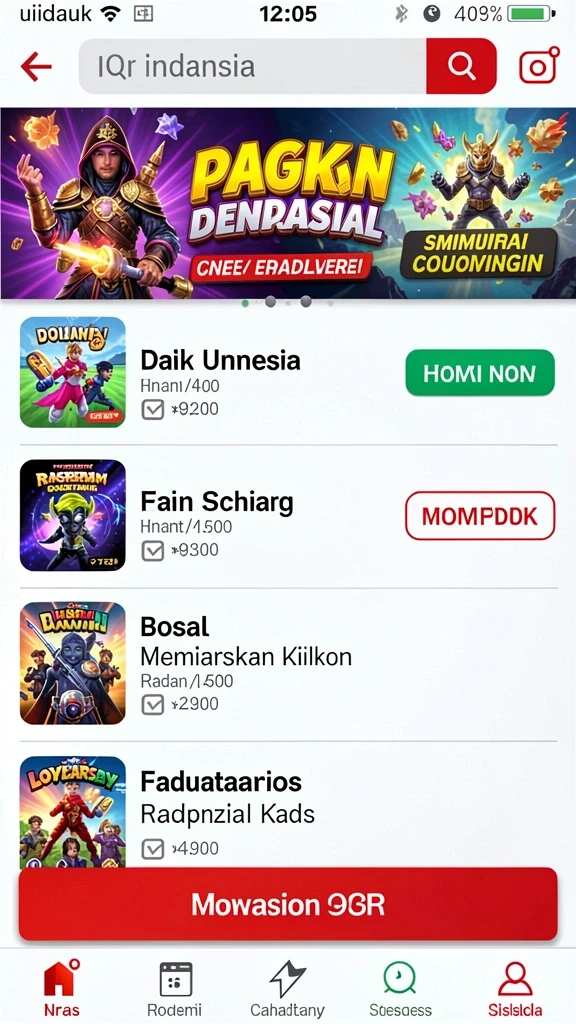Misi menarik dengan reward menggiurkan.
