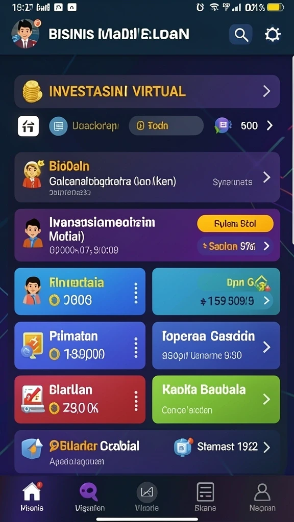 Tampilan awal game yang menawan dan interaktif.