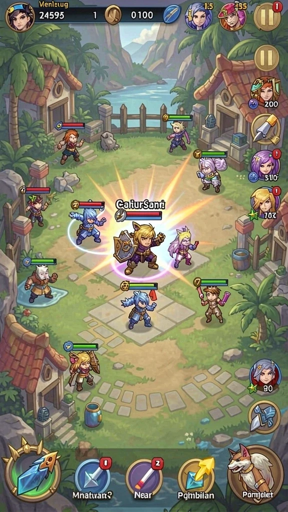 Screenshot menampilkan serunya gameplay di DEWA1000.