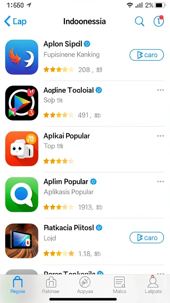 Tangkapan layar dari fitur interaksi sosial.