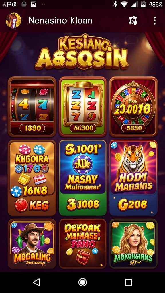 Tampilan awal game yang menarik dan intuitif.