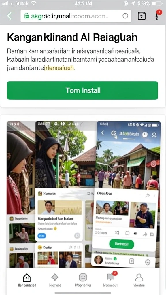 Tampilan antarmuka yang menawan dan mudah digunakan.