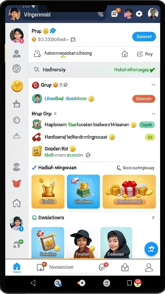 Tampilan antarmuka yang ramah pengguna.