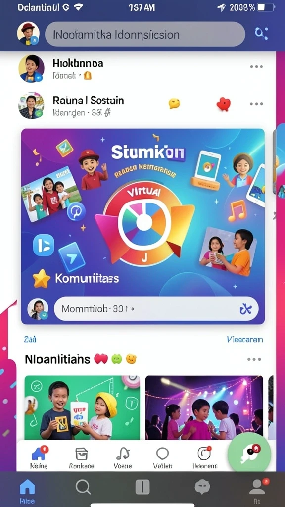 Tampilan awal yang menarik dan ramah pengguna.