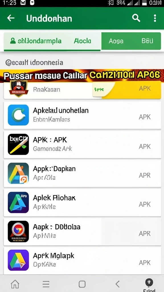 Tampilan awal yang menarik dan cerah.