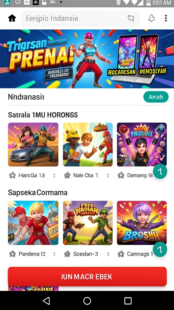 Pilihan karakter yang beragam dan menarik.