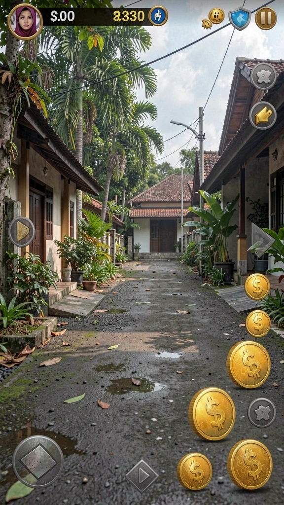 Tantangan level yang semakin seru dan menegangkan.