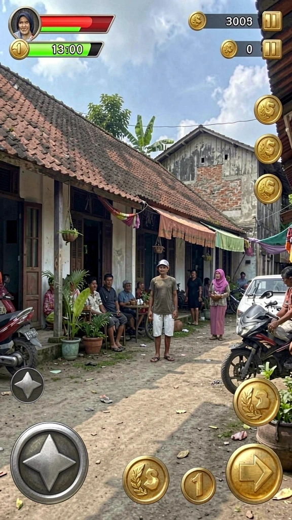 Tangkapan layar menunjukkan petualangan mendebarkan di RP99.