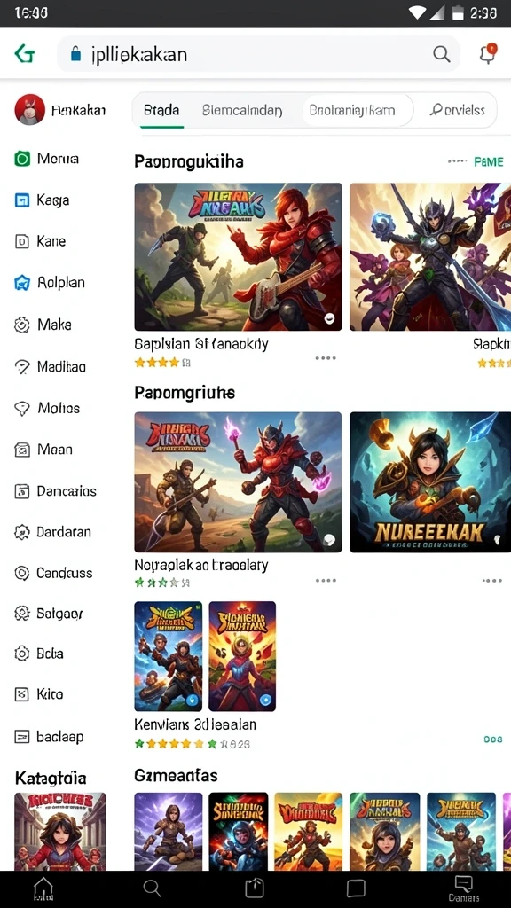 Berbagai tantangan menarik di setiap level.