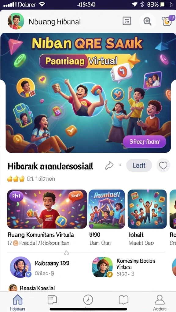 Contoh gameplay saat berlomba dengan teman.