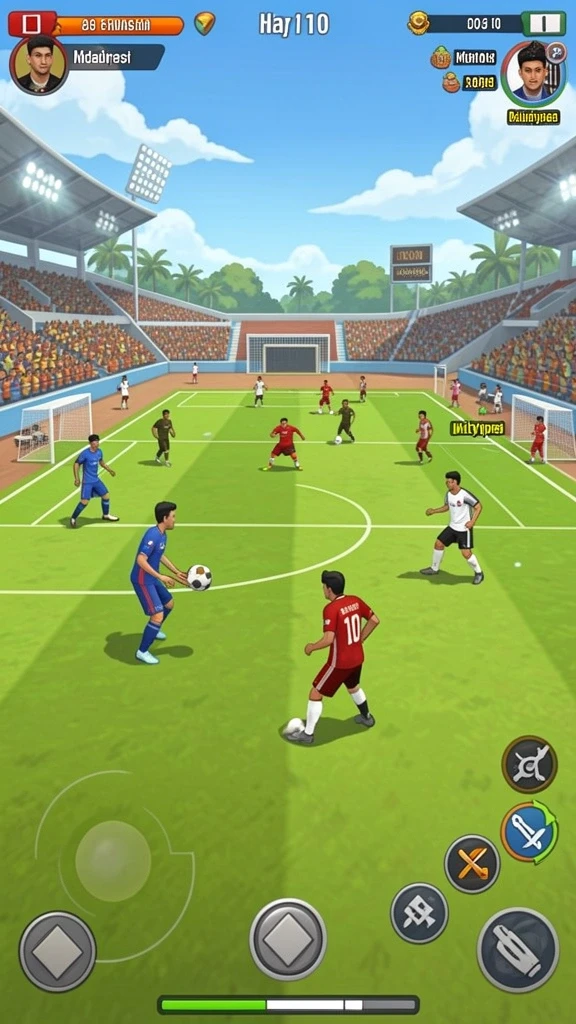 Tangkapan layar menampilkan grafis yang cerah dan penuh warna.