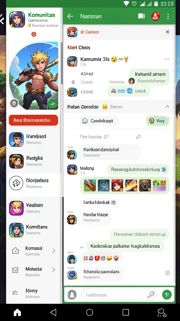 Sistem upgrade karakter yang menambah variasi permainan.