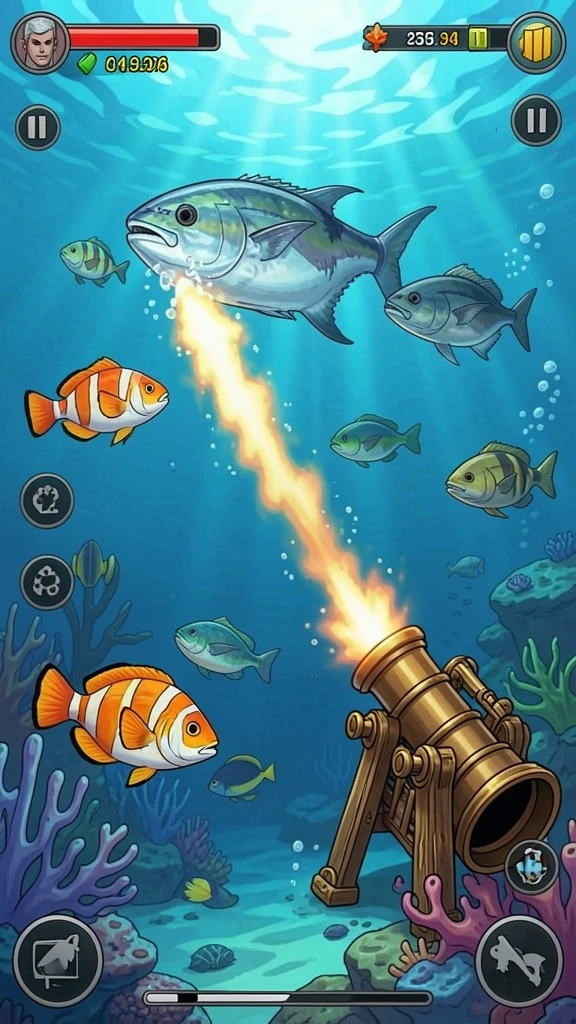 Screenshot dari level yang menantang dan penuh aksi.